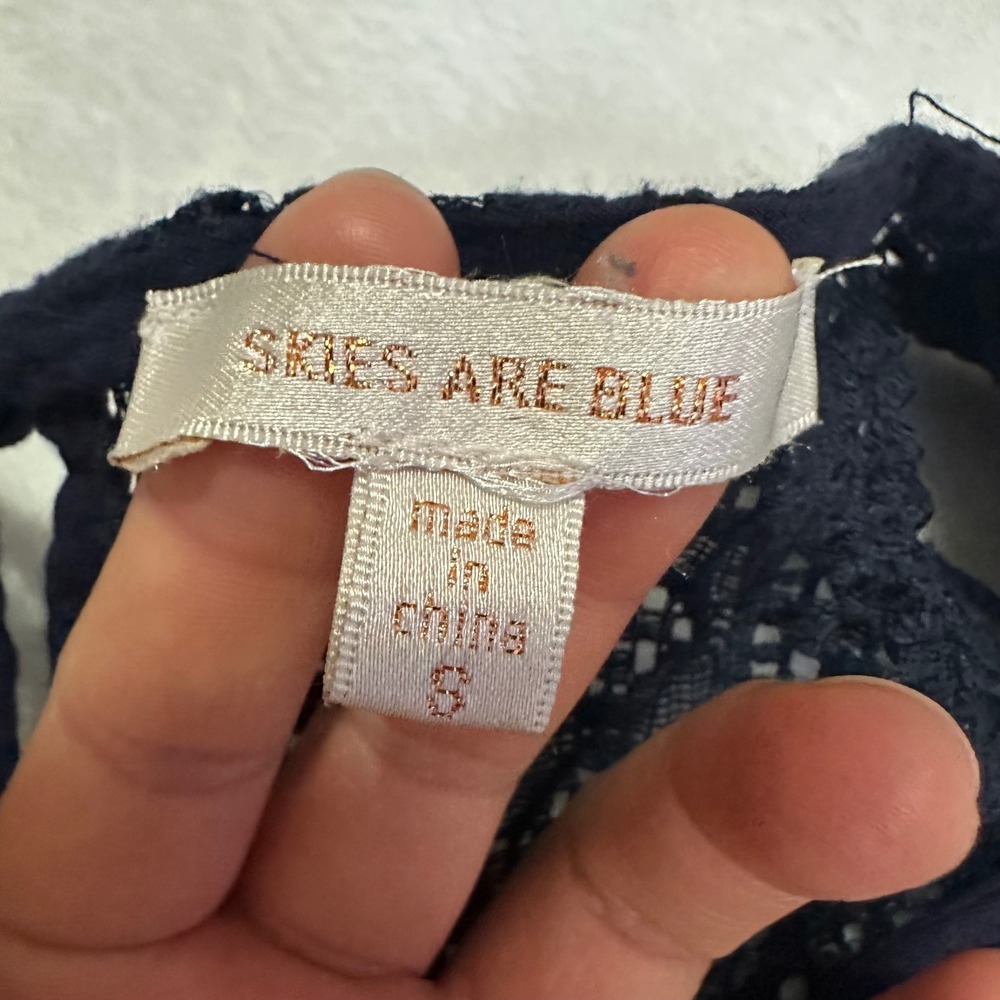 skies are Blue Embroidered top Size S - Picture 3 of 9